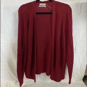Urban Outfitters Maroon Knit Cardigan